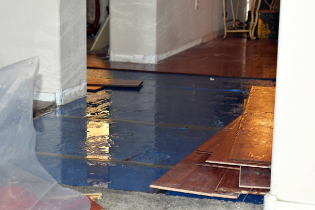 Professional Flood Cleanup technician working in Hudson, ME